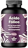 Ácido Fólico 400 µg – 400 Comprimidos – Complemento Alimenticio – Vegano – Producido en Alemania – Analizado en Laboratorio –Acido Folico Vitamina B9
