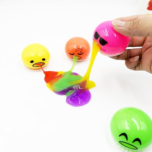 Vomiting Egg Slime Toy - Funny Prank Squeeze Stress Ball Puking Yolk, Novelty Fidget Relief Toy Gag Gift for Kids Adults, Christmas Stocking Stuffers & Birthday Parties - Image 6