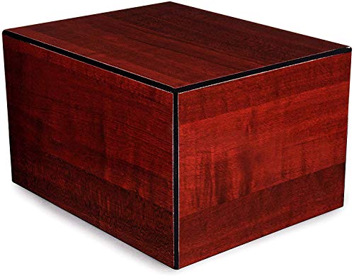 Unforgettable Urns - Society Collection -Adult Cremation Urn - Funeral Urn for Ashes-Wooden Urns for Human Ashes (up to 205 lbs/205 cu. in) - Cherry Urn
