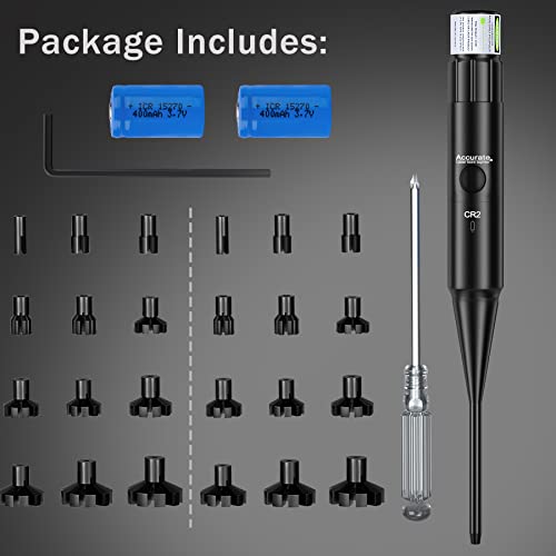 Aggxpf Bright Red/Green Laser Bore Sight Kit For .17To12Ga Caliber, Laser Boresighter Kit With 12 Multiple Caliber Adapters, Laser Bore Sighter For Hunting Zeroing Your Scopes Optics (Red Laser) #TOP6