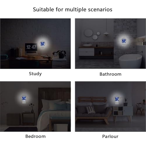Luz Nocturna Azul y Blanca con Sensor Automático miniatura 5