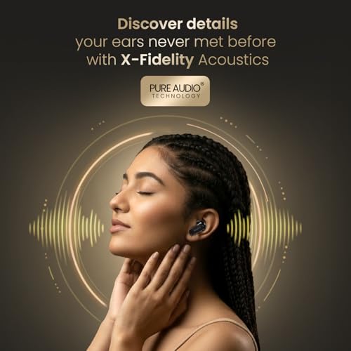 Image of DwOTS 717 PRO | ANC up to 32dB, 40HRS Playback, Fast Charging, Dual Pairing, Quad-mic ENC, Instant auto Connect, IPX5, Bluetooth v5.4, True Wireless Earbuds with mic (Dark Charcoal)