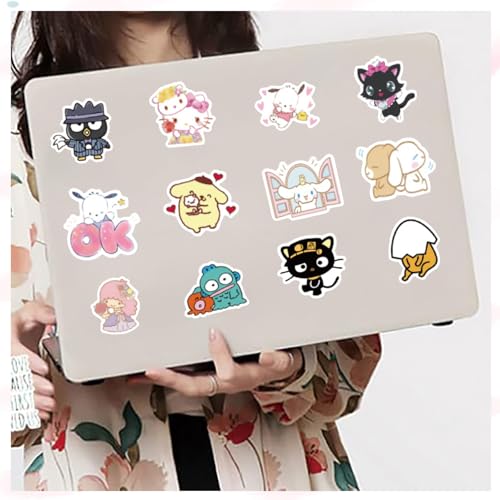 100 Pcs Stickers Sticker, Cute Stickers, Anime Stickers, Kawaii Stickers, Scrapbook Stickers, Stickers for Laptop, Cars, Phone, Water Bottle, Skateboard, Suitcase, Guitar, Pad
