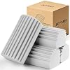 Jeymei Damp Clean Duster Sponge,4Pcs Grey Dust Sponge for Cleaning