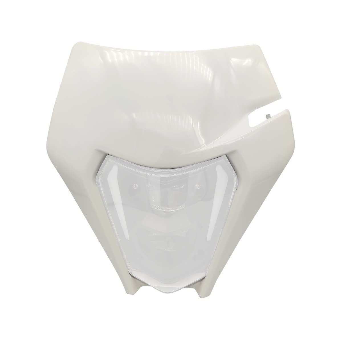 Plaque Phare Avant Pour KTM EXC EXCF XC XCF SX SMR 125-530 - Carénage Noir En PP/PC - Lumière Jour Et Phare Motocross