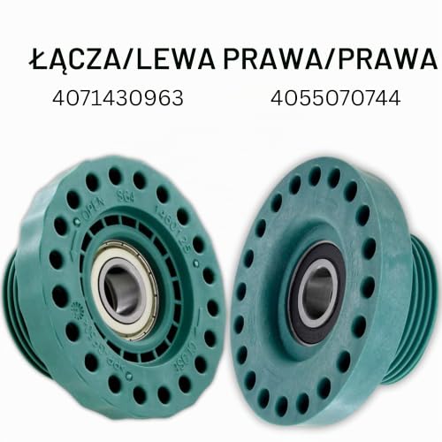 DL-pro Zestaw łożysk prawy i lewy do pralki Toplader, kompatybilny z AEG Electrolux Zanker Zanussi 4055070744 i 4071430963, w zestawie łożysko kulkowe 6203, uszczelki, pierścień uszczelniający