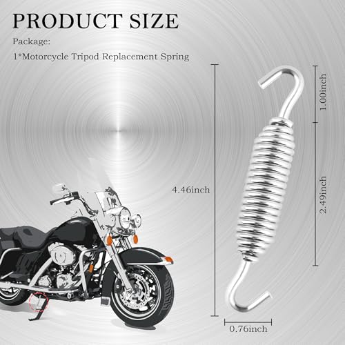 Image of Motorcycle Kickstand Spring,Galvanic Spring Parts Replacement OEM# 50005-85A Compatible with Harley 1991-1998 Touring Electra Glide Road King Road Glide,Professional Motorcycle Accessories (Pack of 2)
