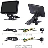 VSYSTO 7.0'' Truck Camera System 4CH Reversing Camera Kit Van Dash Cam for Semi Trailer Tractor RV, HD 1080P Front & Sides & Rear Backup Cam with GPS, Infrared Night Vision,Parking Monitoring (V7) - Image 6