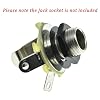 Dopro 20* Guitar Input/Output Jack Socket Nut and Washer - Metric Jack Nuts for Import Guitars - Black