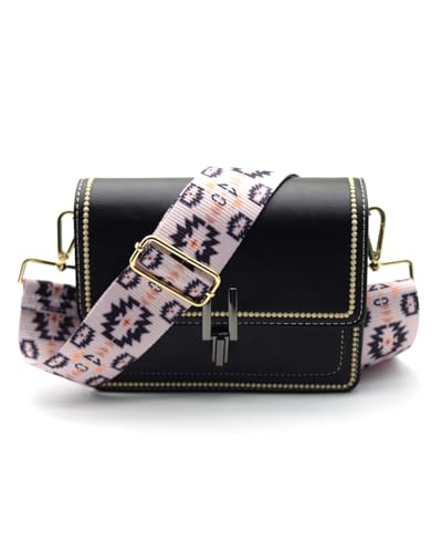 Image of Embroidered Purse Straps Replacement Crossbody Wide Adjustable Bag Straps