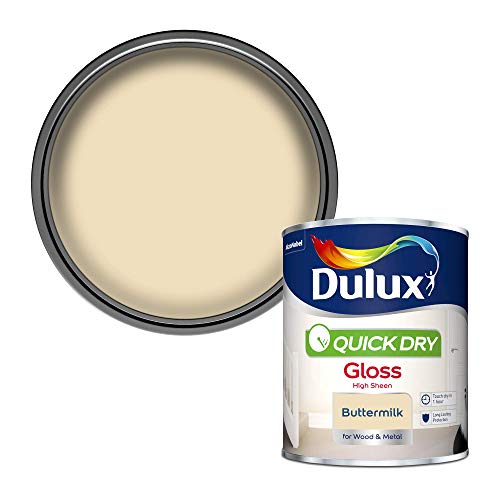 Dulux Professionelle flüssige Lackfarbe, 750 ml – reines leuchtendes Weiß, beige, 5211189