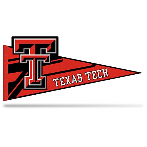 Rico Industries NCAA Texas Tech Red Raiders Soft Felt Pennant - EZ to Hang - Home Décor (Game Room, Man Cave, Bed Room)