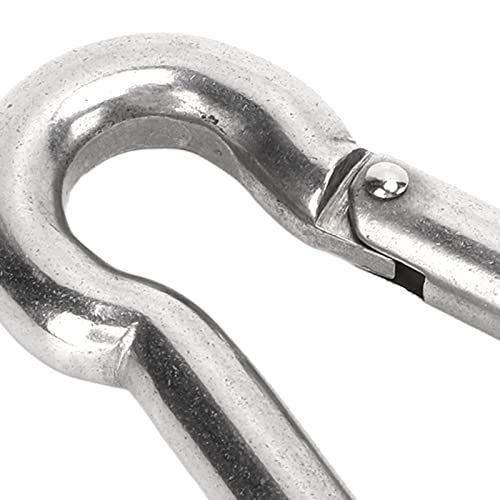 Leapiture fivela de segurança 4 pçs gancho de pressão de mola aço inoxidável resistente clipes Carib