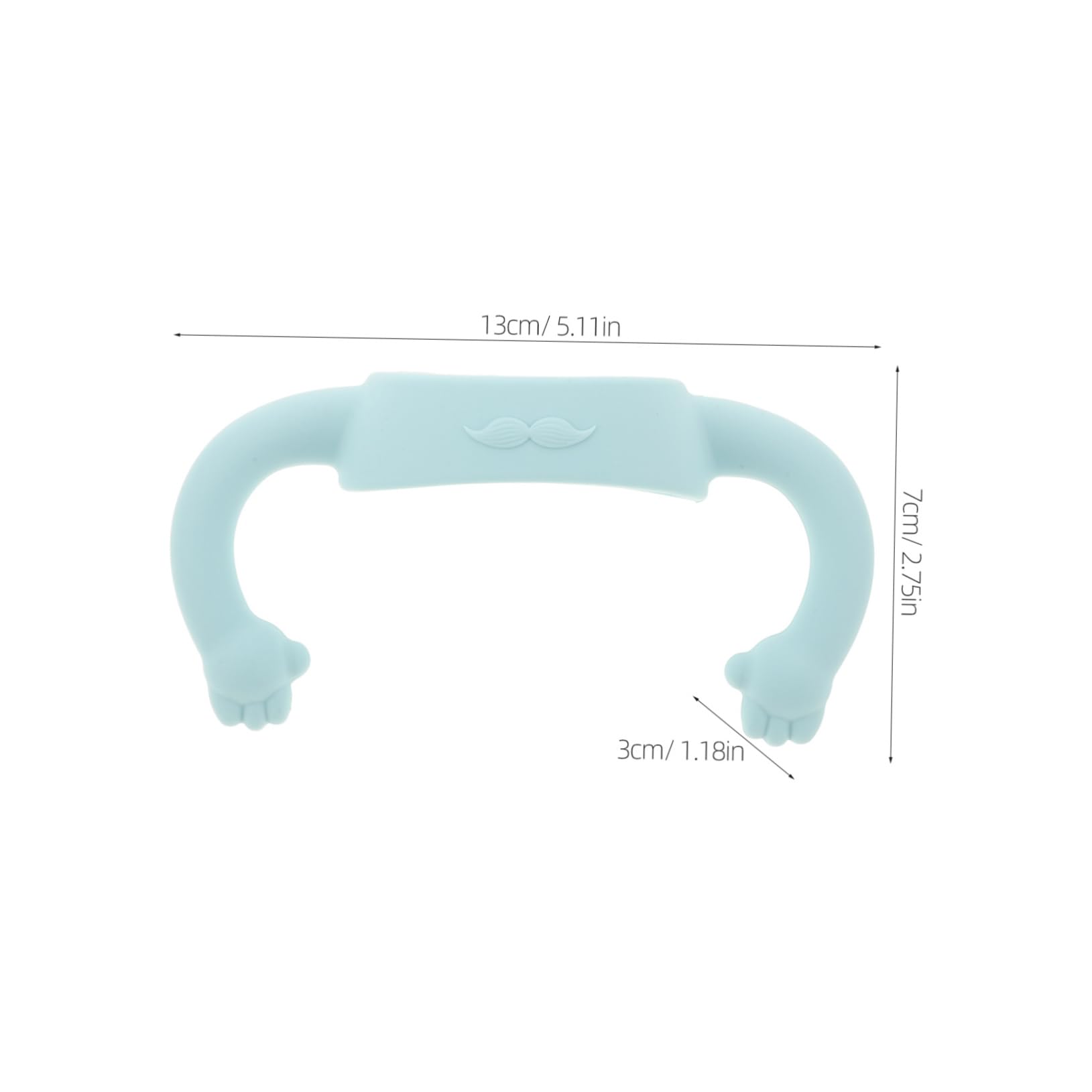 Toddmomy Bottle Handle Covers Wide Neck Bottle Grips 6cm Non-Slip Silicone Easy to Attach Fashionable Colors