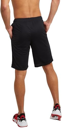 Vista 2 de Champion - Pantalones cortos deportivos para hombre, repelen humedad, atléticos, para el gimnasio (tamaño estándar o para hombres altos y grandes)