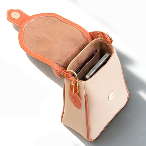 Image of SACCI MUCCI Women's Small Handbag /Cross-Body Phone Bag - Stylish PU Leather Mobile Purse with Adjustable Strap