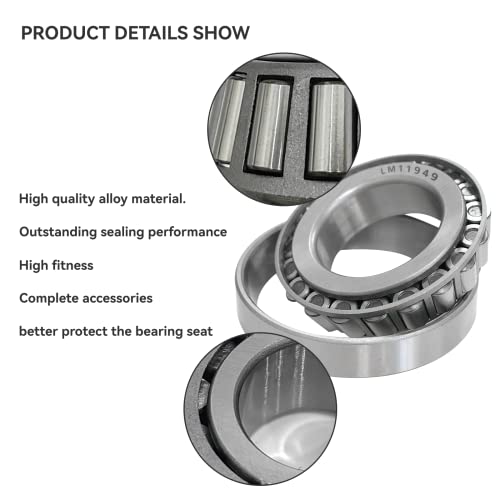 Xuanyudg0769 Golf Cart Front Wheel Hub Bearings And Seals Kit Fit For Club Car Ds 1982-2002 Gas And Electic Replace Oem 1011393, 1013135,2 Sets #TOP2
