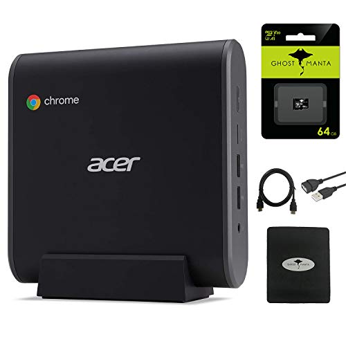 Acer 2021 Chromebox Premium CXI3 Mini PC, Intel Celeron 3867U(N4000), 8GB RAM, 128GB SSD, Keyboard, Mouse 802.11ac WiFi 5, USB-C, HDMI, Chrome OS + GM 64GB SD Card