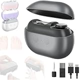 Professionnel Coupe Ongle Électrique pour Pied et Main, Lime a Ongle Electrique 3-en-1 avec LED,Rechargeable et Silencieux,Pour Ongles Durs et Épais,Idéal pour Bébé,Adultes et Seniors,Confort (Noir)