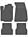 Produktbild KO-RUBBERMAT Gummimatten Fußmatten 1.5 cm Rand geeignet zur Renault CLIO III IV (Bj. 2005-2019) ideal angepasst 4 -Teile EIN Set