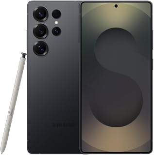 Samsung Galaxy S25 Ultra (512GB, 12GB RAM), Galaxy AI, 6.9” AMOLED 2X, 120Hz Display, 200MP Camera, 8K Video, S-Pen (with 45W Super Fast Charger) (CAD Version) - Titanium Jet Black (Renewed)