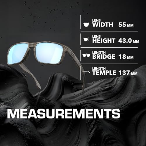 Image of Oakley HOLBROOK WOODGRAIN COLLECTION OO9102 Sunglasses With Official Kit | Polarized, Men's Sunglasses