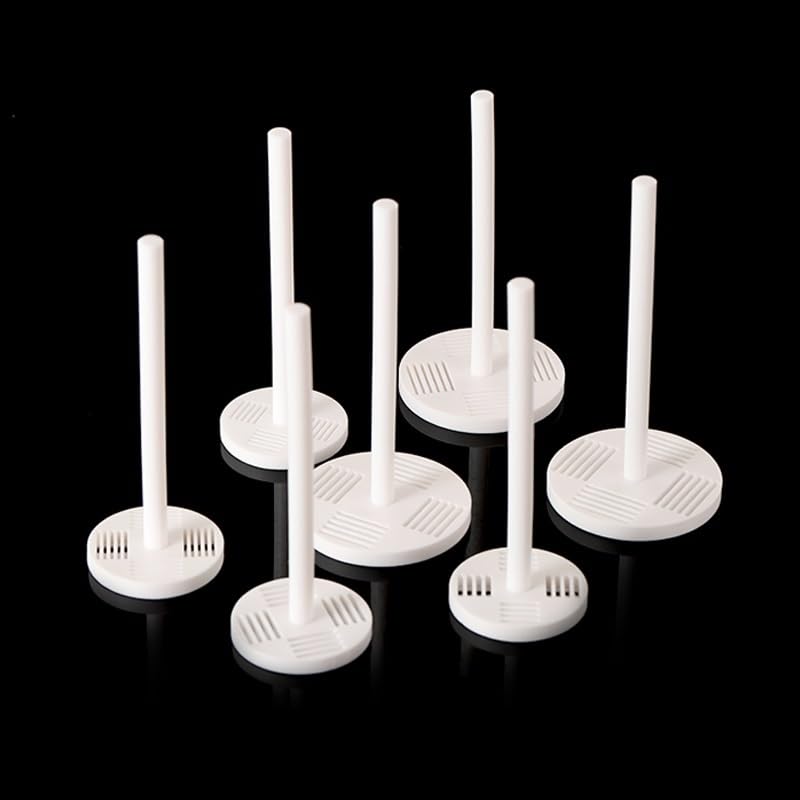 PTFE-Reinigungskorb for leitfähiges ITO/FTO-Glas und Siliziumchips – Präzisions-Reinigungsrahmen – 1 Stück(D80W1.5L26mm)