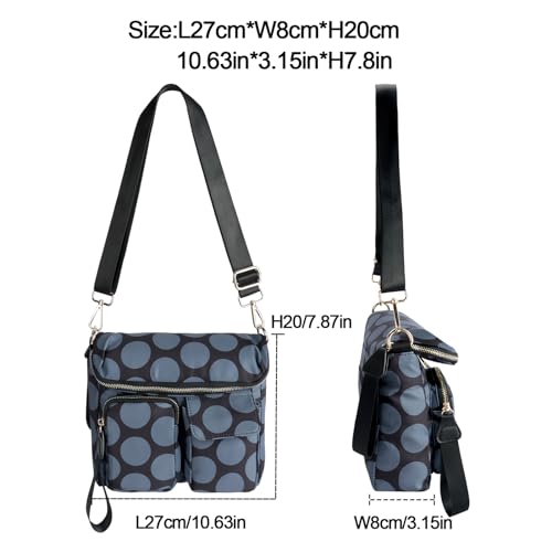 VGOAL Nylon Fabric Crossbody Bag Casual Fashion Multi-Pocket in Square Bag Female More Pockets Clamshell Shoulder Bag2