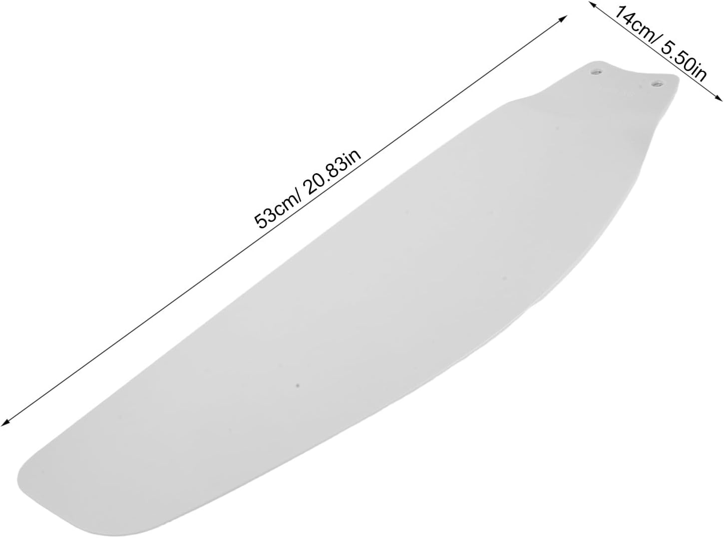 YARNOW Plastic 48" Ceiling Fan Blades, Recessed Fan Blades Replacement, 52mm Hole Spacing, Furniture Parts for Indoor Outdoor Use (White)