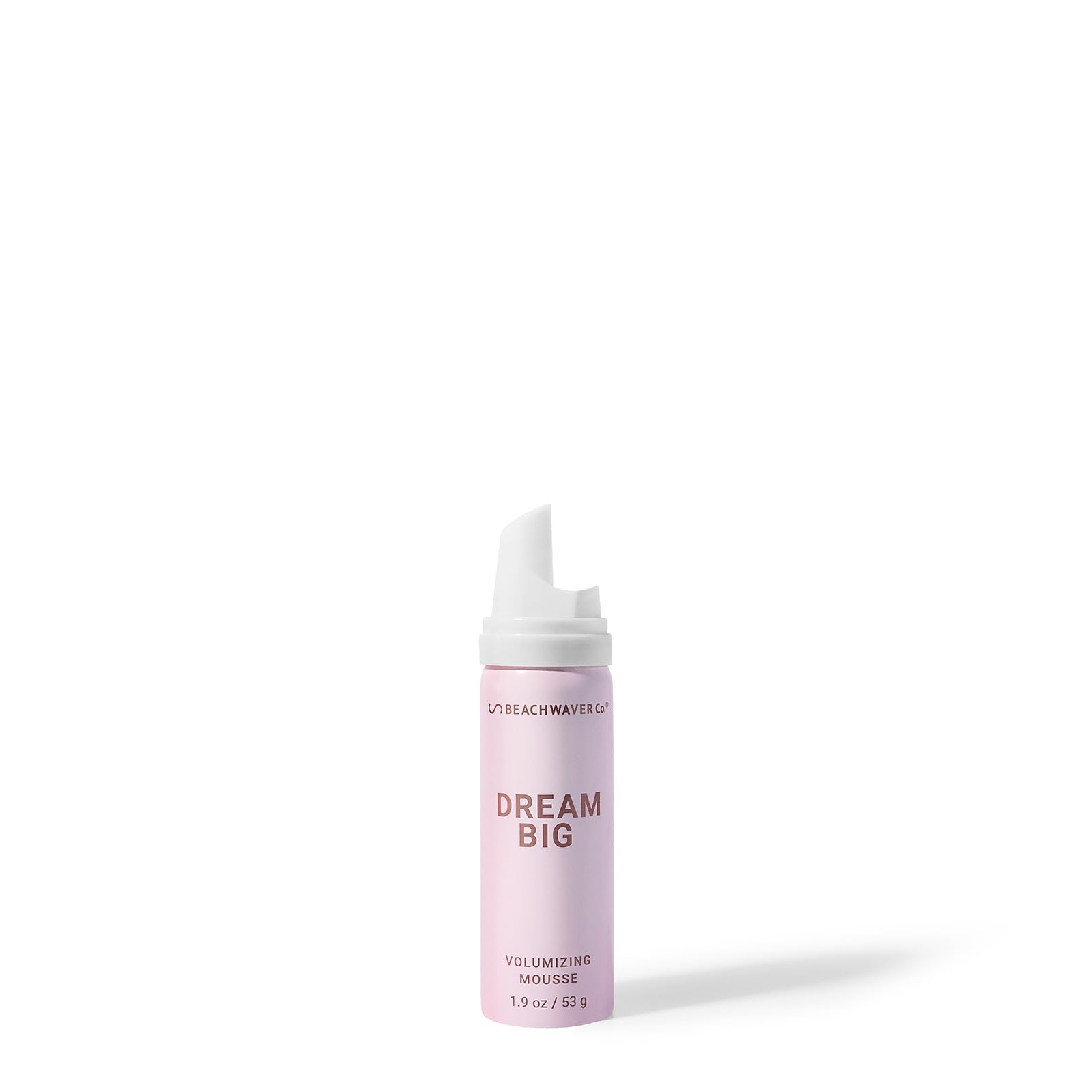The Beachwaver Co. Dream Big Volumizing Mousse - Travel Size (1.9 Oz) | Lightweight, Flexible Vegan Mousse for Volume & Hold | Add Fullness to Damp or Dry Hair | Polynesian Pink Sugar Fragrance