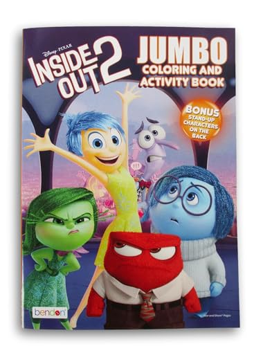 Inside Out 2 Coloring and Activity Book with Stand-Up Character on Back - 64 Pages