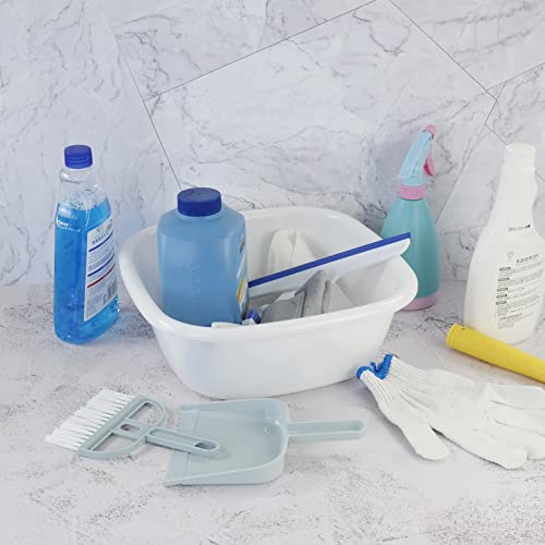 Hespama 8 Quart Small Wash Basins, Multi-Purpose Square Dish Pan/Tub, 3 Packs #TOP1