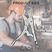 PAKJCKERM 9-Inch Parrot Nose Vise Grip Plier for Sway Bar Link Removal, 3 Sided File-cut Curved Jaw Locking Plier, Multi-Use Adjustable Vise for Automotive & Pipe Clip Repair Workshop Garages/Home Use