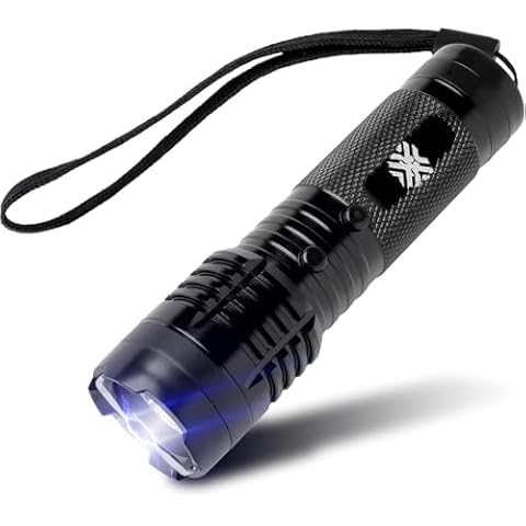 Ultimate Self-Defense Bundle: CIA Ice Breaker Covert Tool & Shockwave Mini Tactical Flashlight | Lightweight & Concealable | Sharp Micro-Planed Blade | 800,000 Volts Stun Power | Blinding Flashlight | Cover