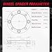 BDFHYK 4x156mm ATV Wheel Spacers 1.5 inch 4x6.15 Compatible with Polaris Ranger Polaris RZR Polaris Sportsman,Forged 4 Lug Wheel Adapters M12x1.5 & 131 mm Hub Bore, Set of 4, Not Hubcentric