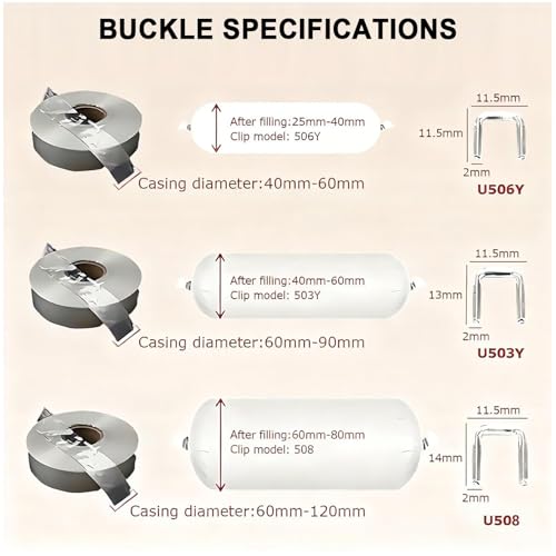 Machine de nouage pour saucisses haute capacité 150 clips