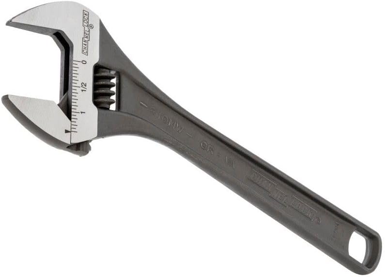 10 Adjustable Wrench Black