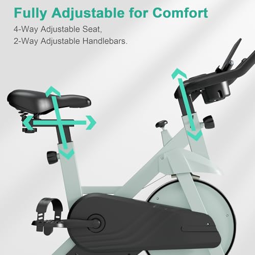 Superun Exercise Bike for Home Use Spin Bike with Adjustable - Main Image