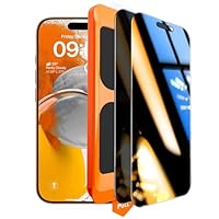 TOCOL for iPhone 17 Pro Max / 16 Pro Max Privacy Screen Protector 6.9-Inch, True 25Anti Spy, Instant Installation, Full Coverage Protection, Tempered Glass Shatterproof, Case Friendly, 2 Pack