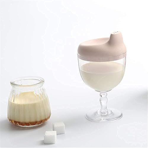 Miniatura 5 de Vaso de plástico para copa de vino, vaso de vino para beber, botella de leche con tapa para niños en fiesta de cumpleaños o celebración