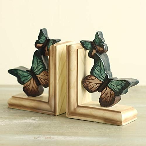 ZAMTAC American Country Creative Retro Resin Decoration furnishings Home Furnishing Jewelry Wedding Gift Book Butterfly Bookends