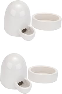 Yardwe 2 Sets Rutin Chicken Drinker Chicken Feeder Chicken Water Cups Chicken Food Holder Food Bowl Kettle