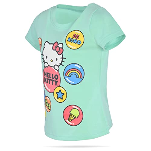 Image of Hello Kitty Girls Tee Shirts - 2 Pack Short Sleeve T-Shirts for Girls with Adorable Artworks and Slogans for Girl's Style