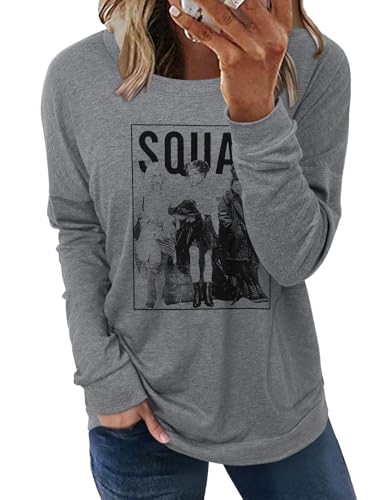 Graphic Shirt for Tearchers Women Casual Loose Tops Long Sleeve Tunics Pocket T Shirt XXL