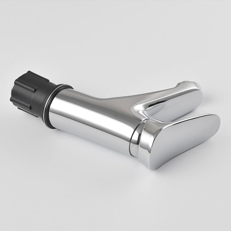 Robinet en cuivre lavabo avec mitigeur monotrou eau chaude - 6