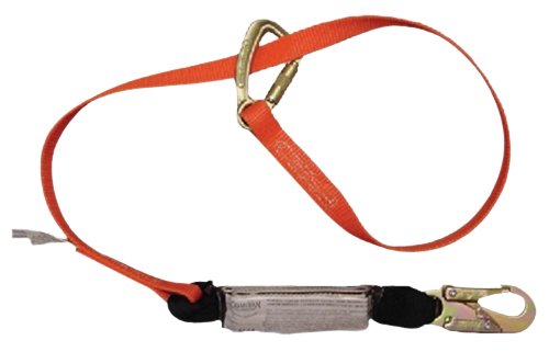 🔥 Guardian Fall Protection 11855 Single Leg Shock Stop Triple Lock Wrap Lanyard, Adjustable from 4-Feet to 6-Feet