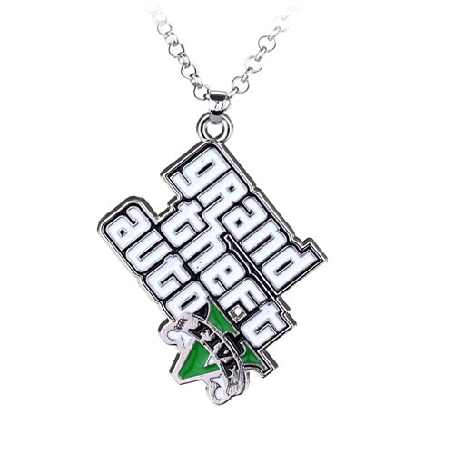 Preisvergleich Produktbild Grand Theft Auto GTA Buchstabe Logo Anhänger Halskette