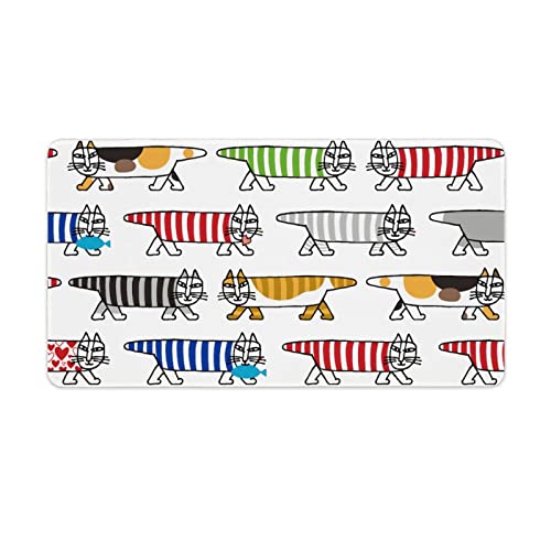 アニメ ゲーミング マウスパッド 大型 リサ・ラーソン オフィスデスクマット おしゃれ プレイマット 滑り止 快適操作性 多機能 可愛い 滑り止め コンピューターデスクマット 柔軟 長方形 デスクマット ゲーム オフィス ホーム用 男女兼用 人気 贈り物