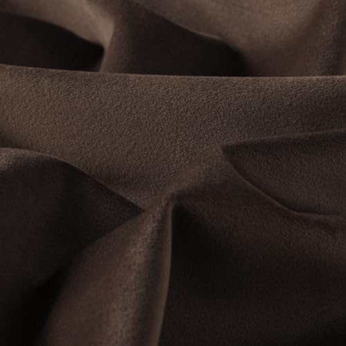 Image of Mixhug Decorative Throw Pillow Covers, Velvet Cushion Covers, Solid Throw Pillow Cases for Couch and Bed, Coffee Brown, 16 x 16 Inches, Set of 2