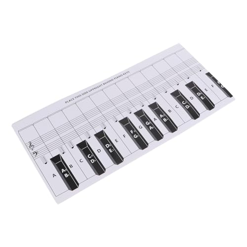Totority 88 tabla de práctica de piano teclado de piano guía dedo piano para principiantes Tablero de práctica de piano teclado musical documento didáctico del teclado del piano papel cuché